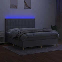 Acheter Sommier à lattes,Cadre à lattes de lit pour Adulte matelas et LED Gris clair 160x200 cm -MN31690