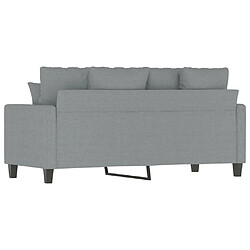 Maison Chic Canapé à 2 places,Sofa de Salon,Canapé droit Gris clair 140 cm Tissu -GKD393444 pas cher