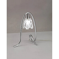 Luminaire Center Lampe de table Amel 1 Ampoule G9, chrome poli