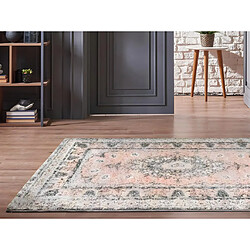 Vente-Unique Tapis oriental vintage - 160 x 230 cm - Rose et gris - SURATE