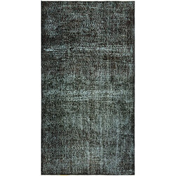 Vidal Tapis de laine 249x130 noir Ultra Vintage