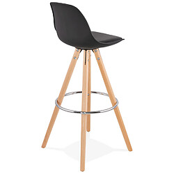 Acheter Alterego Tabouret de bar design 'TATAMI' noir