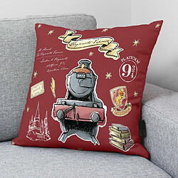 Housse de coussin Harry Potter Hogwarts Express Bordeaux 50 x 50 cm