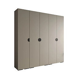 Abiks Meble Armoire Inova 4 À Portes Battantes 236,7/250/47 5 Portes (gris/nero)