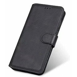 Htdmobiles Housse pour Vivo Y22 / Y22s / Y35 - etui coque pochette portefeuille + film ecran - NOIR MAGNET