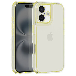 Avizar Coque pour iPhone 16 Coins Antichoc Bumper Jaune