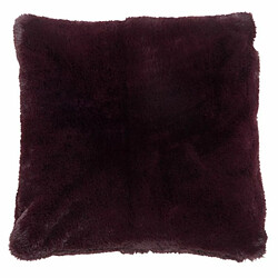 Paris Prix Coussin Imitation Fourrure Cutie 45x45cm Rouge Foncé