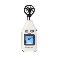 Justgreenbox Anémomètre numérique de la vitesse de l'air et de la température du vent, thermomètre LCD - 32256517180