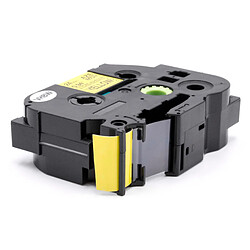 vhbw Cassette de bande d'écriture 24mm noire sur jaune extra forte pour imprimante Brother P-Touch 1400, 1500pc, 1600, 1650, 2200, 2210, 2300