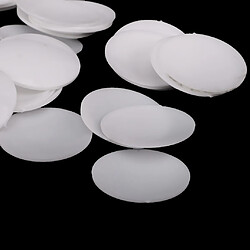 100 Pièces Boutons Ronds En Plastique Base Pour Boutons De Tissu Tissu Diy 35mm pas cher