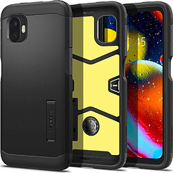 Ozzzo spigen tough armor coque pour samsung xcover 6 pro noir