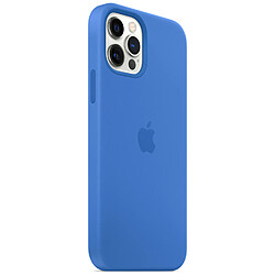 Apple Coque en silicone MagSafe pour iPhone 12 (Pro) - Capri Blue