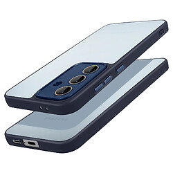 Avizar Coque pour Samsung Galaxy S24 FE Dos Rigide Contour Souple Bleu Nuit