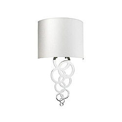 Elstead Lighting Applique murale Curtis Acier,Faux Soie Chrome poli