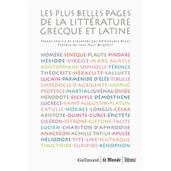 Les plus belles pages de la littérature grecque et latine