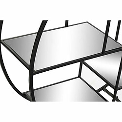 Étagère DKD Home Decor Noir Métal Miroir 95 x 27 x 105 cm