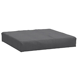 vidaXL Coussin de palette anthracite mélangé 60x60x10 cm tissu