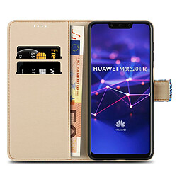 Cadorabo Etui Huawei MATE 20 LITE Coque en Bleu pas cher