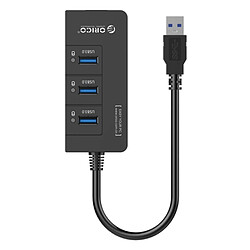 Acheter Wewoo Hub USB 3.0 noir pour ordinateurs portables / Desktop / Ultrabook etc. ABS 3 Ports USB3.0 Splitter avec RJ45 Gigabit Ethernet Carte réseau externe 5 Gbps