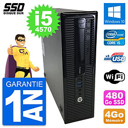 PC HP ProDesk 400 G1 SFF Intel Core i5-4570 RAM 4Go SSD 480Go Windows 10 Wifi - Occasion