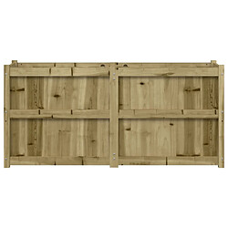 Maison Chic Jardinière,Bac à fleurs - pot de fleur 150x50x70 cm bois de pin imprégné -GKD93588 pas cher