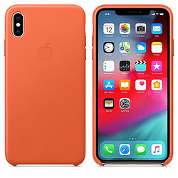 Avis Apple Coque Leather pour iPhone Xs Max - Sunset