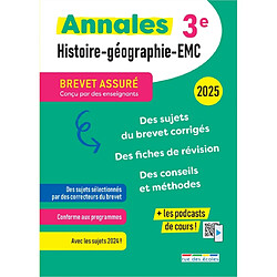 Annales histoire-géographie-EMC 3e : 2025