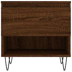 Maison Chic Table basse,Table Console Table d'appoint, Table pour salon chêne marron 50x46x50 cm bois d'ingénierie -MN95677 pas cher