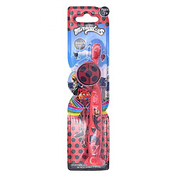 Tinokou Brosse à dents Ergonomique Enfant - Miraculous Rouge