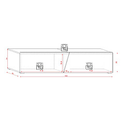 Acheter VIVALDI Meuble TV - SLANT - 160 cm - chêne wotan - avec LED - style moderne