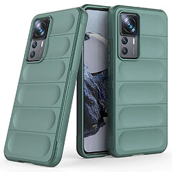 Htdmobiles Coque pour Xiaomi 12T / 12T Pro 5G - housse etui silicone gel fine + verre trempe - VERT