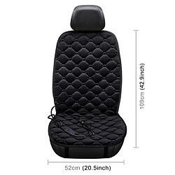 Wewoo Housse de coussin chauffant chauffante pour siège de voiture 24V chauffée en hiversiège unique noir