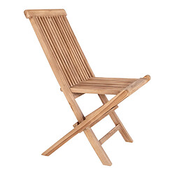 Acheter Mes Lot de 2 chaises de jardin 46x62x89 cm en teck naturel