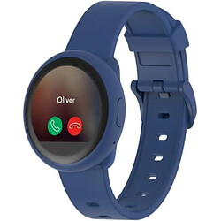 MyKronoz ZeRound3 Lite Montre Connecté 1.2" Bluetooth Commande Vocale Capteur de Fréquence Cardiaque Bleu Marine