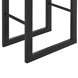 Avis Helloshop26 Porte-bûches robuste range-bûches solide support pour bois de chauffage rangement efficace pour intérieur extérieur acier laqué 80 x 100 x 25 cm noir 03_0005966