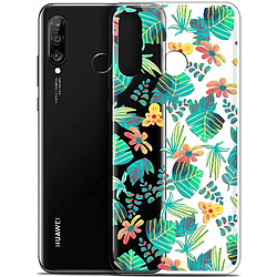 Caseink Coque Pour Huawei P30 Lite (6.2 ) [Gel HD Collection Spring Design Tropical - Souple - Ultra Fin - Imprimé en France]