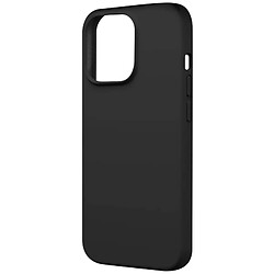 Avizar Coque pour iPhone 15 Pro Silicone Premium Semi rigide Finition Mate Douce Noir