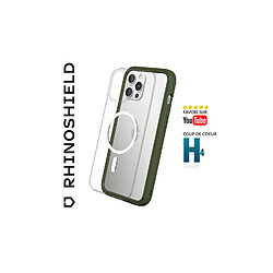 RHINOSHIELD Coque modulaire Mod NX Compatible avec MagSafe pour [iPhone 13 Pro] Force magnétique supérieure, Personnalisable. Absorbe Les impacts des Chutes de 3.5 mètres - Vert Kaki