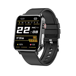 Universal Montre intelligente Bluetooth Température corporelle Tension artérielle Fréquence cardiaque Sommeil Surveillance de la santé Bracelet Sport Imperméable Smartwatch | Smartwatch (Noir)