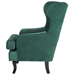 Acheter Beliani Fauteuil ALTA Velours Vert foncé