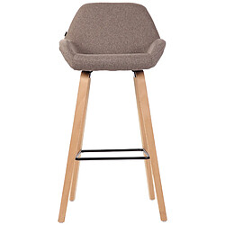 Non Tabouret de bar Newnan en tissu 4 pieds structure naturel (chêne)