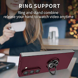 Acheter Htdmobiles Coque pour Samsung Galaxy Z Fold 6 5G - housse etui rigide bague anti choc magnetique - ROUGE BORDEAUX