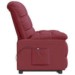 Acheter vidaXL Fauteuil inclinable électrique Rouge bordeaux Tissu