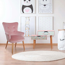 The Home Deco Kids Fauteuil enfant en velours Helsinki.