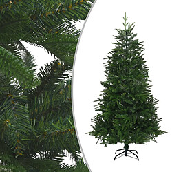 vidaXL Arbre de Noël artificiel avec LED et boules Vert 180 cm PVC PE