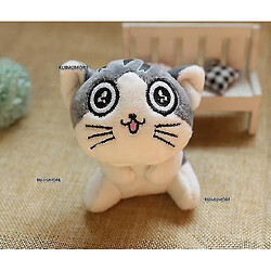 Universal Cat Pouilles en peluche en peluche, chaîne de porte-clés animaux en peluche souriant la bouche