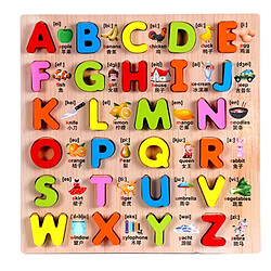 Wewoo Jeu d'éveil Bébé Enfants Puzzles En Bois Jouets Éducatifs Jigsaw Conseil Puzzle Cognitive Plaque ACH-662837