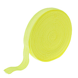 10 mètres de bande élastique de coton cousant des garnitures 15mm largeur fluorescent jaune pas cher