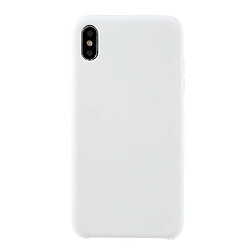 Coque en silicone solide, antichoc, anti-rayures blanc pour votre Apple iPhone XS Max 6.5 pouces