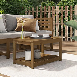 Maison Chic Table de jardin | Table d'extérieur marron miel 82,5x50,5x45 cm bois massif de pin -GKD96000